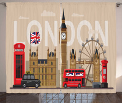 Britain Landmarks Curtain