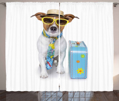 Traveler Funny Dog Design Curtain