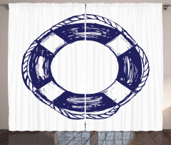 Sketch Life Buoy Curtain