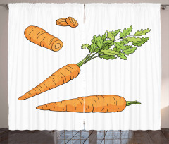 Carrot Pattern Curtain