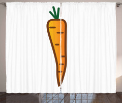 Carrot Drawing Curtain