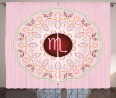 Mandala in Pink Curtain