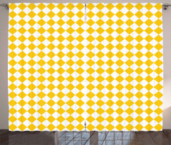 Checkered Grid Curtain