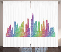 Abstract Scene Curtain