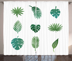 Tropical Tree Foliage Curtain