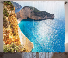 Zakynthos Island Coast Curtain