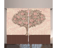 Flourishing Tree Branch Curtain