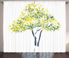 Blooming Spring Branch Curtain