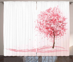 Far East Sakura Bloom Curtain