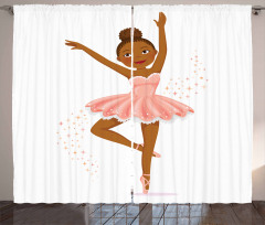 Ballerina Dancing Kids Curtain