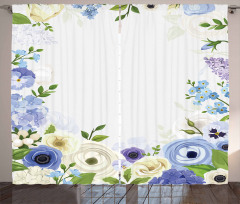 Roses Peonies Curtain