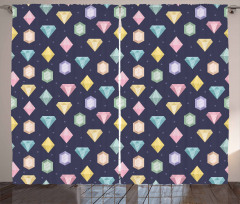 Gemstones Pattern Curtain