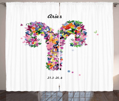 Lively Butterfly Flora Curtain