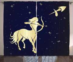 Centaur Motif Curtain