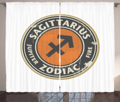 Zodiac Design Curtain