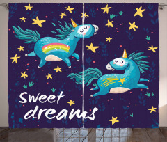 Unicorn Night Sky Curtain