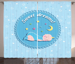 Newborn Baby Stars Curtain