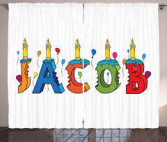 Colorful Name Curtain