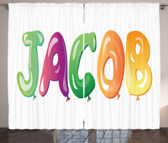 Traditional Male Name Curtain