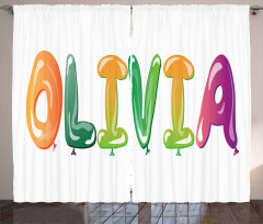 Medieval Girl Name Party Curtain