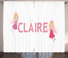 Fairy Tale Girl Name Curtain