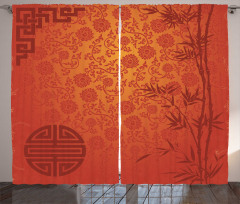 Traditional Nature Art Curtain