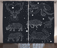 Constellation Signs Curtain
