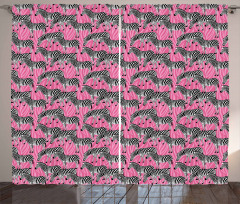 Wild Animals Pastel Curtain