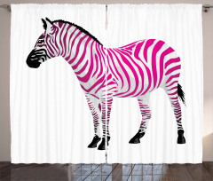 Savannah Animal Art Curtain