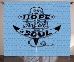 Anchor in the Wavy Ocean Curtain