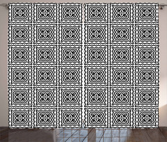 Motifs in Squares Curtain
