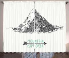 Sketch Mountain Arrow Curtain