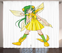 Fantasy Manga Fairy Girl Curtain