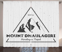 Dhaulagiri in Himalayas Curtain
