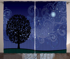 Tree Silhouette Curtain