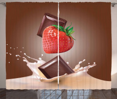 Strawberry Chocolate Curtain