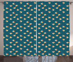 Graphic Kids Pattern Curtain