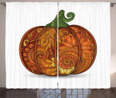 Style Pumpkin Curtain