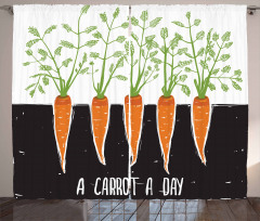 Growing Carrots Curtain