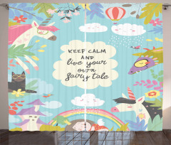 Keep Calm Fairytale Curtain