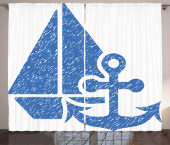 Sailingboat Curtain