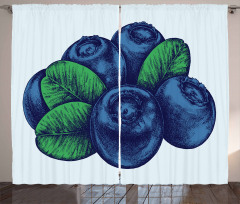 Vintage Blueberry Curtain