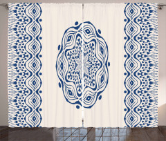 Folk Gypsy Boho Motif Curtain