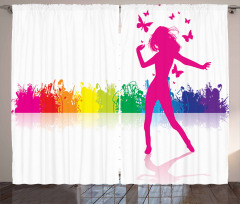 Dancing Girlt Party Curtain