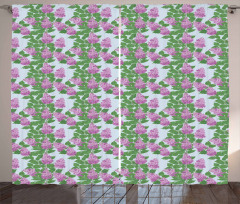 Bouquets of Fresh Flowers Curtain