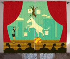 Horse Hound Show Stage Curtain