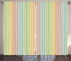 Colorful Dots Spectrum Curtain