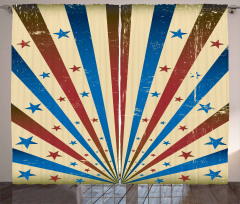 Flag Color Background Curtain