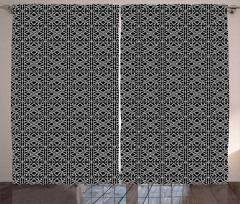 Stripy Flooring Motif Curtain