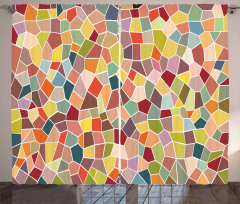 Motley Retro Mosaic Curtain